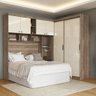 Guarda Roupa Ponte Casal 232cm 6 Portas 5 Gavetas 7 Nichos Compacto Paris Santos Andirá - 2