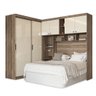 Guarda Roupa Ponte Casal 232cm 6 Portas 5 Gavetas 7 Nichos Compacto Paris Santos Andirá - 5