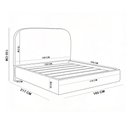 Ver imagem 6 de Cama Queen Flutuante com Cabeceira 160cm Aura W01 Linho Verde Menta - Lyam Decor