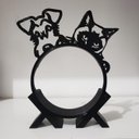 Ver imagem 4 de Suporte de Alexa Echo Dot 3 "schnauzer e Gato"