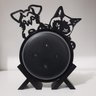 Suporte de Alexa Echo Dot 3 "schnauzer e Gato" - 3