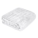 Ver imagem 3 de Manta Microfibra Flannel Relevo Jacquard Casal 2,20m x 2,40m 260g-m² Off White Buettner