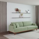 Ver imagem 2 de Sofá Living Doha 2,28m em Linho Columbia Premium Verde Militar - Home Mobily