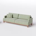 Ver mais imagens de Sofá Living Doha 2,28m em Linho Columbia Premium Verde Militar - Home Mobily