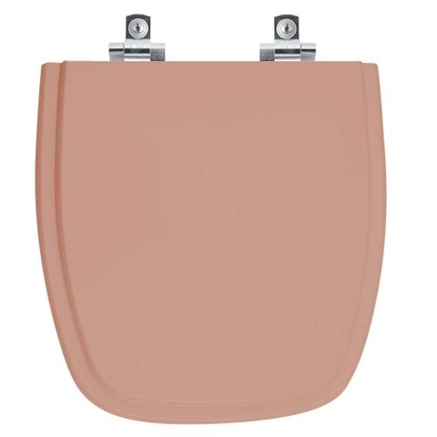 Assento Sanitário Soft Close Versato Pessego 73 para Vaso Celite