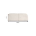 Ver imagem 3 de Painel Cabeceira de Cama Box Luna Casal Viúvo 128X Veludo:Veludo Bege