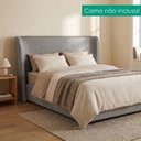 Ver imagem 7 de Cabeceira Casal 140 cm Greta com Frame Linho Sl 66 Peer