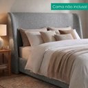 Ver imagem 2 de Cabeceira Casal 140 cm Greta com Frame Linho Sl 66 Peer