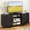 Ver imagem 6 de Rack para Tv até 65 Polegadas 120cm Preto com Portas Deslizantes e Prateleiras