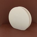 Ver imagem 4 de Vaso Decorativo Enfeite Casa Cerâmica 20x18x18cm Branco