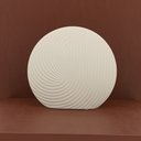 Ver imagem 3 de Vaso Decorativo Enfeite Casa Cerâmica 20x18x18cm Branco