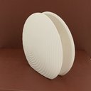 Ver imagem 2 de Vaso Decorativo Enfeite Casa Cerâmica 20x18x18cm Branco