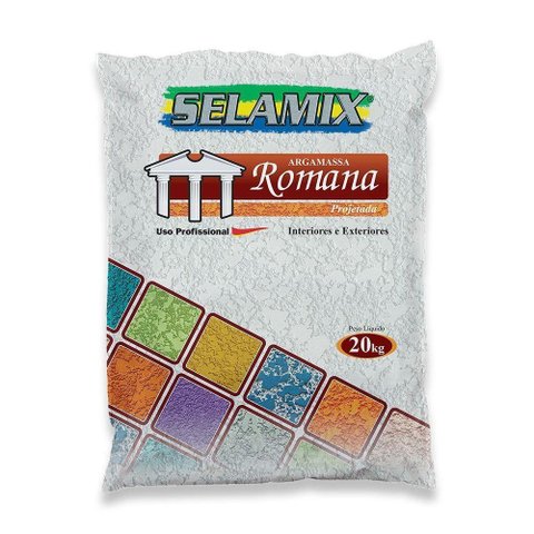 Argamassa Projetada Romana Branca 20kg