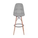 Ver imagem 3 de Banqueta em Botonê Pés Madeira DKR PU 