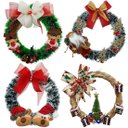 Ver imagem 4 de Guirlanda Natalina Decoração de Porta Noel Rena Urso de 35cm C