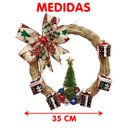 Ver imagem 6 de Guirlanda Natalina Decoração de Porta Noel Rena Urso de 35cm C