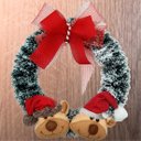 Ver imagem 2 de Guirlanda Natalina Decoração de Porta Noel Rena Urso de 35cm C