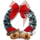 Ver imagem 1 de Guirlanda Natalina Decoração de Porta Noel Rena Urso de 35cm C