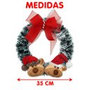 Ver imagem 3 de Guirlanda Natalina Decoração de Porta Noel Rena Urso de 35cm C
