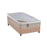 Cama Box Solteiro: Colchão Molas Pocket Ensacadas Castor Premium Amazon + Base CRC Nobuck Bege( - 1