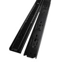 Ver mais imagens de 2 (1 Par) Corrediças Black Trilho Telescópico 29cm Gavetas