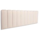 Ver imagem 1 de Cabeceira King Kit 10 Placas Modelo Arredondada - Suede Creme / Off White