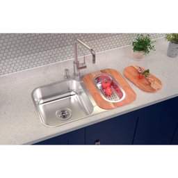 Kit Cuba Isis Dupla Tramontina + Escorredor Pratos, Tábua e Cesto Coador Tramontina - 2