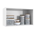 Ver imagem 4 de Armário de Geladeira p/ Cozinha Topázio c/ 2 Portas Branco - Telasul