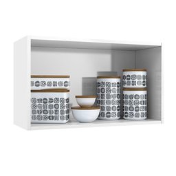 Armário de Geladeira p/ Cozinha Topázio c/ 2 Portas Branco - Telasul - 4 Armário de Geladeira p/ Cozinha Topázio c/ 2 Portas Branco - Telasul - 4