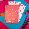 Caderno Smart Colegial Hello Capa com Aroma de Morango C/fls Tira e Põe Dac 4482 - 3