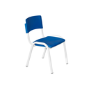Ver imagem 2 de Mesa e Cadeira Infantil Branca e Azul para Educação Infantil