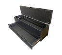 Ver imagem 3 de RECAMIER PUFF BAÚ SAPATEIRA COM GAVETA 1,58 CM PARA CAMA BOX QUEEN SIZE - PRETO CORINO