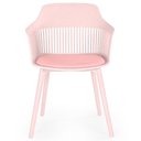 Ver imagem 4 de Kit 4 Cadeiras de Jantar Estofada Marcela - Rosa