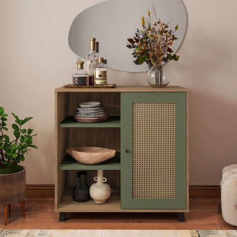 Buffet 1 Porta Charlotte Verde Menta 80cm