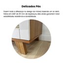 Ver mais imagens de Conjunto de 3 Estantes 6 Portas com Resistentes Dobradiça de Metal Trama Marrom/Cinamomo