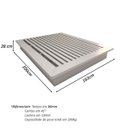Ver imagem 4 de Cama Queen e Cabeceira com 2 Mesas Laterais Mdf sob Medida Cor:prata
