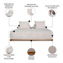 Ver imagem 7 de Sofá 2 Lugares 180cm Ilha Base Madeira Viero S06 Bouclê Bege - Mpozenato