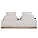 Ver imagem 1 de Sofá 2 Lugares 180cm Ilha Base Madeira Viero S06 Bouclê Bege - Mpozenato
