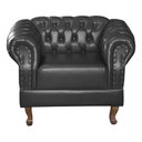 Ver imagem 1 de Poltrona Duque Chest Courano Preto