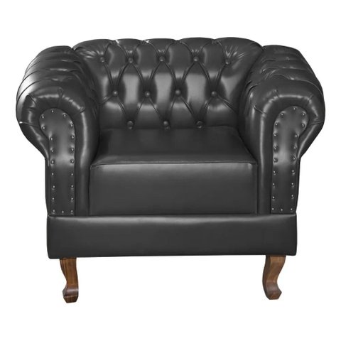 Poltrona Duque Chest Courano Preto