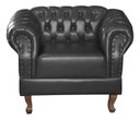 Ver imagem 1 de Poltrona Duque Chest Courano Preto