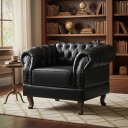 Ver imagem 3 de Poltrona Duque Chest Courano Preto