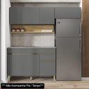 Ver imagem 2 de Armário de Cozinha 3 Peças Balcão sem Tampo 120cm Lina02 K02 Gris-freijó - Mpozenato