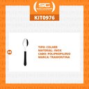 Ver imagem 2 de KIT - 60 Colheres de Sopa Leme Com Lâmina em Aço Inox Cabo Preto CPBAG - Tramontina 23183400