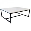 Ver imagem 2 de Mesa de Centro Retangular Industrial Line Devan Móveis Branco
