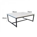 Ver imagem 3 de Mesa de Centro Retangular Industrial Line Devan Móveis Branco