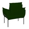 Kit 2 Poltronas Luxo Base Reforçada Metal Preto Cor:verde - 6