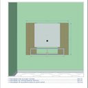 Ver imagem 4 de Painel para TV até 42 Polegadas 120CMX90CM 2 Nichos Navi Preto