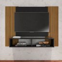 Ver imagem 3 de Painel para TV até 42 Polegadas 120CMX90CM 2 Nichos Navi Preto