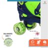 Patins Infantil 4 Rodas Paralelas com Luz Led Quad Roller Tam M Verde - 4